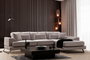 Atelier Del Sofa Frido Right (L3+Chl) Sofá Esquinero Gris Claro